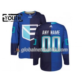 Europa Hockeydrakt Custom World Cup i ishockey 2016 Blå Premier - Barn
